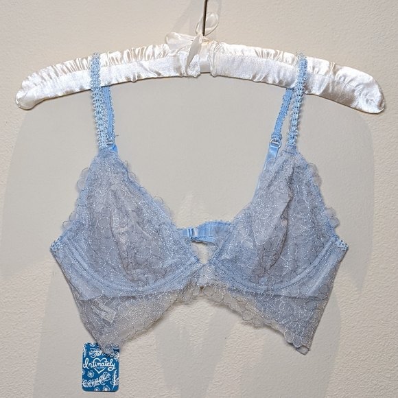 NWT Free People Lucia Underwire Bra Blue - Picture 3 of 12